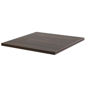 Oviala Tablero cuadrado laminado 60 x 60 cm madera oscura