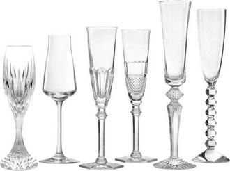 Baccarat Crystal Bubbles in a Box Champagne Flutes - Clear - Set of 6