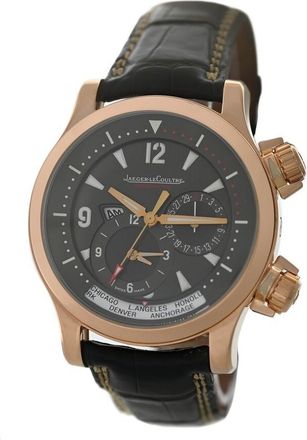 Jaeger-LeCoultre Pre-owned Jaeger LeCoultre Master Compressor Geographic Automatic Brown Dial Mens Watch 146.2.83