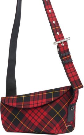 Alexander McQueen Large T-Bar Sling Asymmetric Crossbody Bag in Multi Red/Silver at Nordstrom