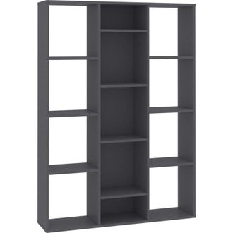 vidaXL Room Divider/Book Cabinet Grey 100x24x140 cm Engineered Wood vidaXL