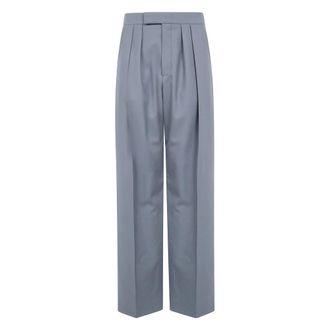 Chlo&eacute; Palace Wide Leg Broeken - Dames - Broeken - Grijs - Maat: 2XS
