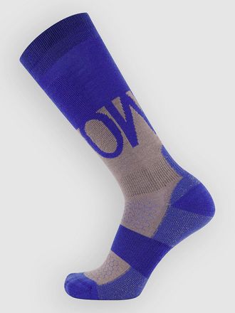 Mons Royale Ultra Cushion Merino Snow Funktionssocken blau
