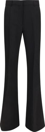 Max Mara Womens Panelled Pants Black Viscose Trousers
