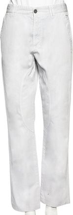 Roberto Cavalli Pale Lilac Denim Biker Jeans