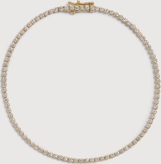 Monica Vinader Gold Diamond Tennis Bracelet 1.7mm Lab Grown Diamond