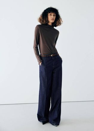 Mango Jeans diritti vita alta blu - Donna - XS - MANGO