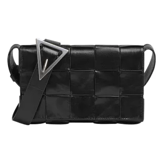 Bottega Veneta small Cassette Crossbody Bag Black 717587VCQ718803
