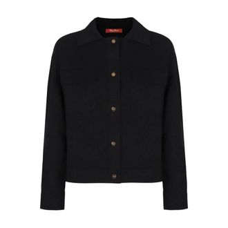 Max Mara Jassen, Dames, Zwart, M, Dameskleding Truien Zwart Aw 25