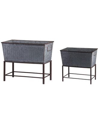 A&B Home Set Of 2 Zale Planters With Stands