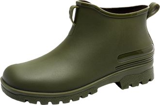 Generic Rain Boots For Couples Outside Wear Versatile Water Shoes Thick Bottom Comfortable Non Slip Kitchen Rubber Shoes Ladies And Gents Waterproof Ankle Rai