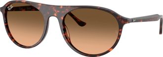 Ray-Ban Pink Gradient Black Square Unisex Sunglasses RB2215 14293B 59