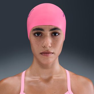 Nike Unisex Swim Silicone Cap in Pink | NESSG121-663