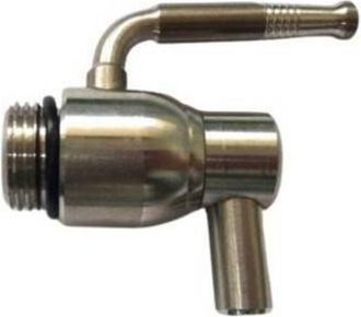 OEM 6 X Rubinetto P/fusto Olio Antigoccia Inox 1/2 S/ghiera