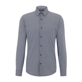 HUGO BOSS Hugo, Casual Shirts, male, Black, Size: L Hank Kent Shirt