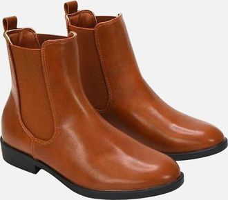 XY London Womens XY London Womens/Ladies Nala Flat Heel Pull-On Chelsea Boots - Brown - Size: 7