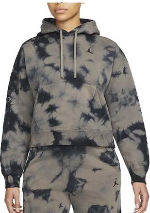 Nike Jordan (WMNS) Air Jordan itage Tie Dye Fleece Sports Hoodie Olive Grey DM5239-040