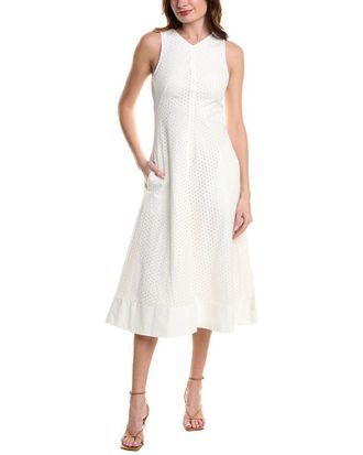 Proenza Schouler Juno Eyelet Midi Dress