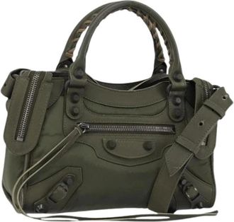 Balenciaga Pre-owned Handbags, female, Green, Size: ONE SIZE Pre-owned Vintage Hand Bag