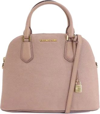 Michael Kors Pre-owned Handbags, female, Pink, Size: ONE SIZE Pre-owned Leather handbags