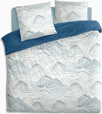 Atmosphera Atmosphera - Ropa De Cama - Estampado Ilyan Percal - Azul - 260x240 Cm Cr&eacute;ateur DInt&eacute;rieur