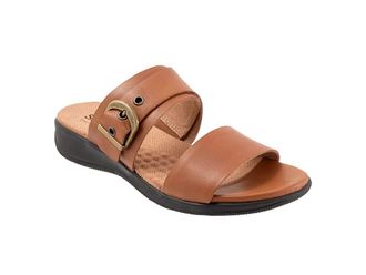 Softwalk Toki Womens Sandals Luggage : 10.5 WW (EE), Leather