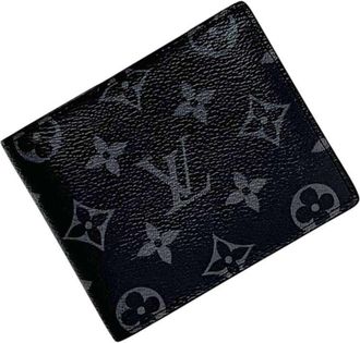 Louis Vuitton Black Monogram Eclipse Monogram Eclipse Wallet (Bi-Fold) (Pre-Owned)