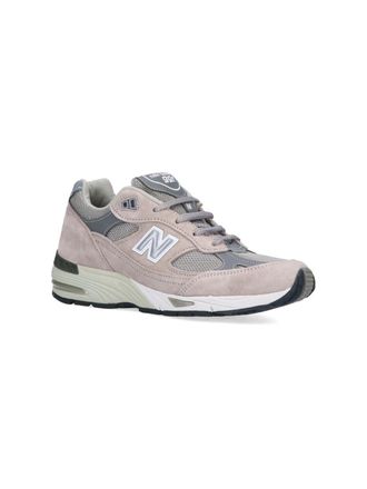 New Balance Suede & Mesh Low-Top Sneaker - Pink