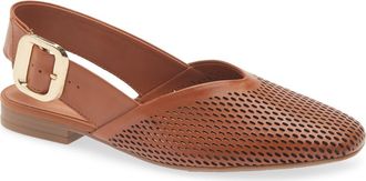 Bottero Belted Slingback Flat in Caramelo 15 at Nordstrom, Size 10