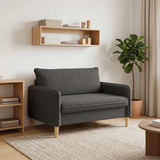 vidaXL Vidaxl Poltrona Xxl Grigio Scuro Boucl&eacute;