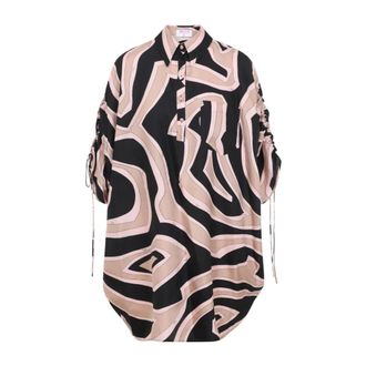 Pucci Shirts, female, Multicolor, Size: L Silk Mini Dress