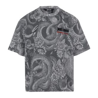 Just Cavalli Heren, Tops, Veelkleurig, Maat: M Katoen