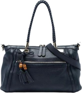 Gucci Pre-owned Bella Satchel - Dames - Vintage Shopper - Zwart - ONE Size - Leer - Vintage