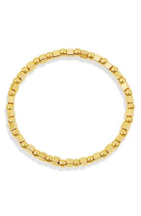 SHYMI Mix Shape Beaded Stretch Bracelet in Gold at Nordstrom