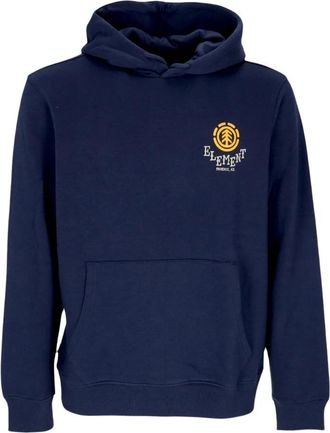 Element Navy Hoodie met Kangoeroezak - Heren - Hoodies - Blauw - M - Katoen - Hoodies & sweatvesten
