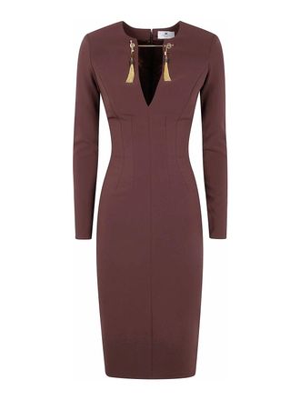 Elisabetta Franchi Midi Fit Dress