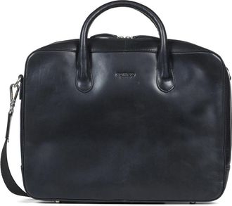Howard London Laptop Bag Wilfred - Heren - Laptoptassen - Zwart - ONE Size - Leer - Tassen