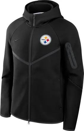 Nike Pittsburgh Steelers Tech Fleece Windrunner Nike Mens NFL Full-Zip Hooded Jacket in Black | 05L4912Z7L-6DU