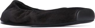 Alaia Womens Flats Ballet Black Leather