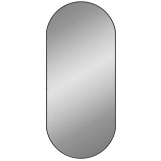 vidaXL Espejo De Pared Ovalado Negro 100x45 Cm Vidaxl