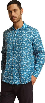 Peninsula Hombre, Camisas, Azul, Talla: M