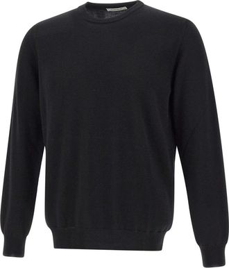 KANGRA Rondgebreide trui - Heren - Ronde hals truien - Zwart - 2XL - Wol - Truien & Vesten