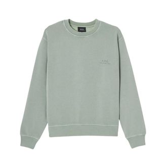 A.P.C. A.p.c. - Fernando Sweatshirt - Heren - Sweatshirts & Hoodies - Groen - Maat: L Katoen