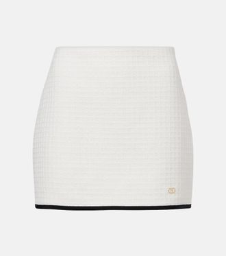 Valentino Minigonna in tweed di cotone