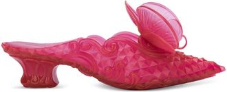 Y / Project x Melissa floral-appliqué mules - women - PVC/PVC/PVC - 35.5 - Pink