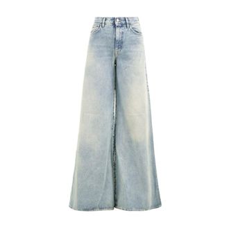 Cycle Wide Jeans, female, Blue, Size: W25 Asia Wide Leg Flared Jeans
