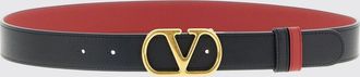 Valentino Garavani Cintura VLogo Signature Valentino Garavani reversibile in pelle
