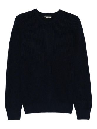 Imperial ribbed crew-neck sweater - Blue
