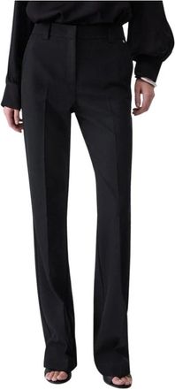 Liu Jo Elegante Broek - Dames - Straight fit broeken - Zwart - M - Polyester - Broeken