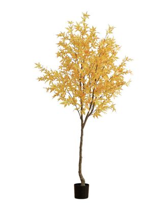Nearly Natural 7Ft Autumn Maple Artificial Tree